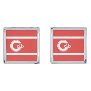 Flag of Calgary, Alberta Cufflinks