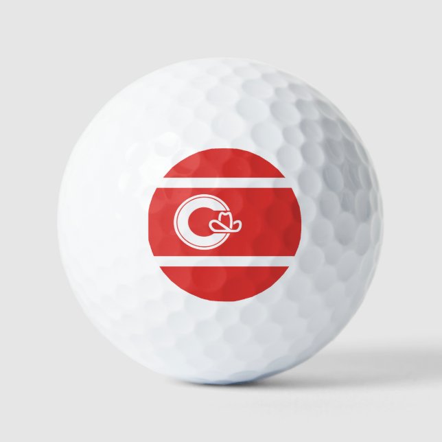 Flag of Calgary, Alberta  Golf Balls (Front)