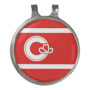 Flag of Calgary, Alberta Golf Hat Clip