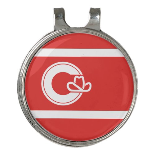 Flag of Calgary Alberta  Golf Hat Clip