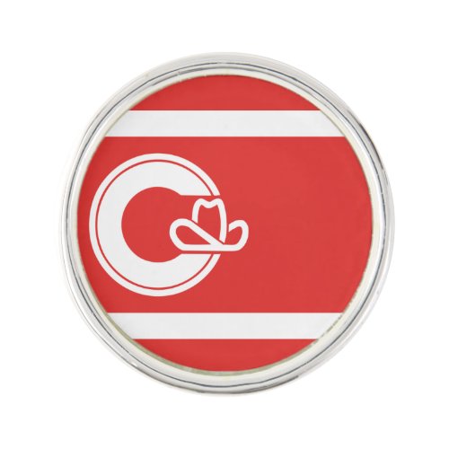 Flag of Calgary Alberta Lapel Pin