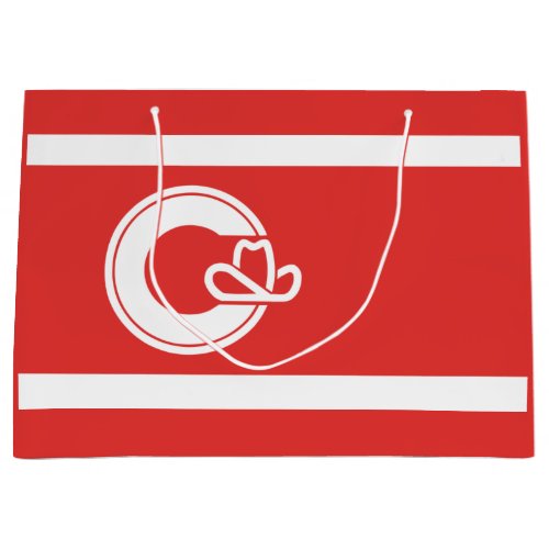 Flag of Calgary Alberta Large Gift Bag