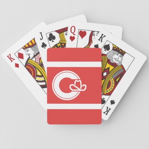 Flag of Calgary Alberta Playing Cards