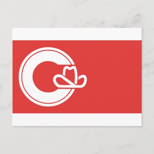 Flag of Calgary Alberta Postcard