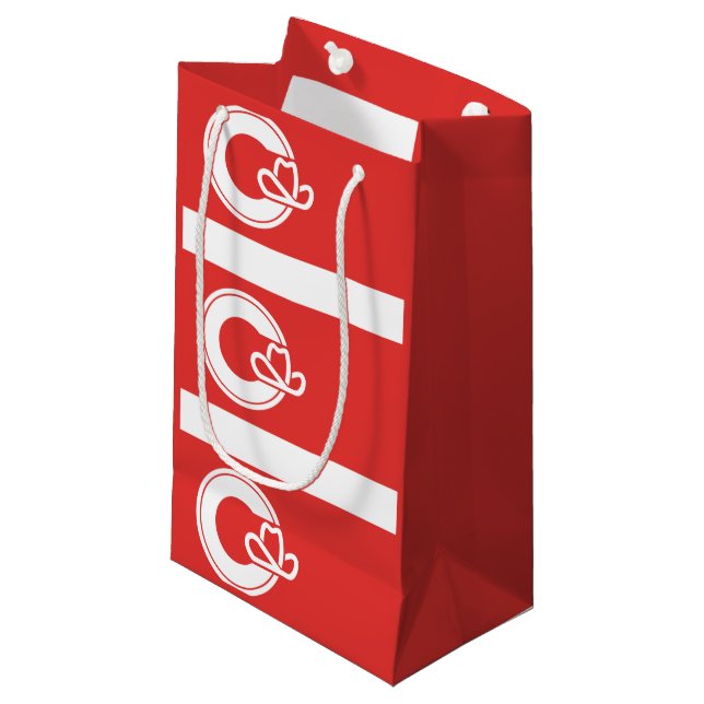 Flag of Calgary, Alberta Small Gift Bag (Front Angled)