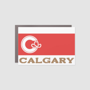 Flag of Calgary, CANADA Car Magnet