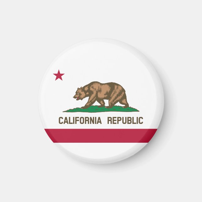 Flag Of California, California flag, Magnet (Front)