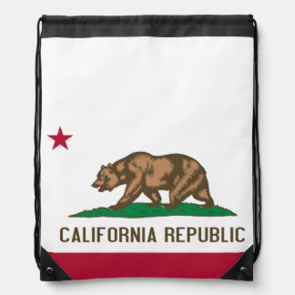 Flag of California Drawstring Bag