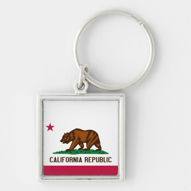 Flag of California Keychain (Front)