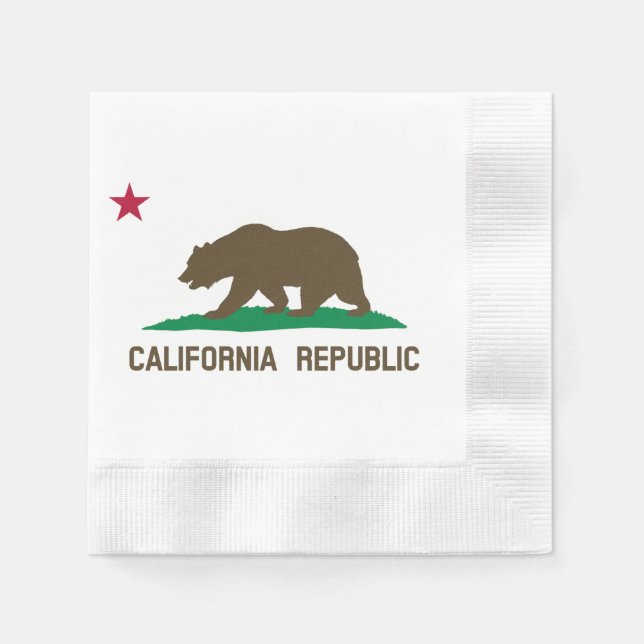 Flag of California Paper Napkins (Front)