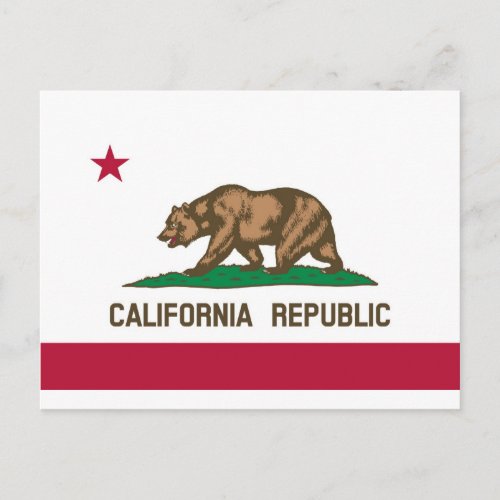 Flag of California Postcard