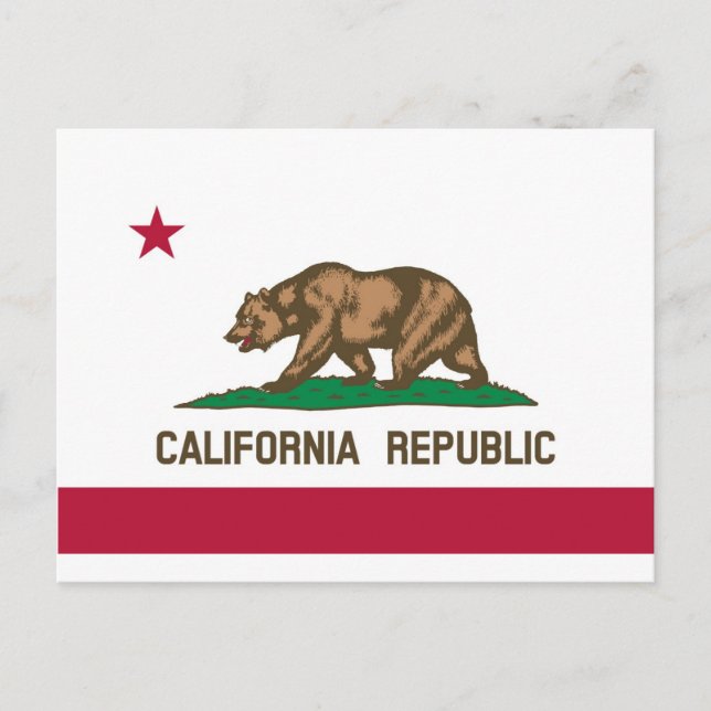 Flag of California Postcard (Front)