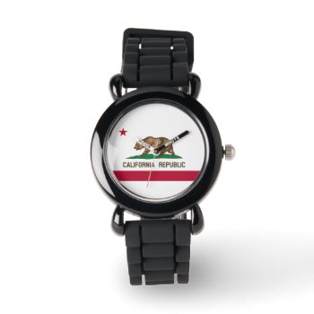 Flag Of California Republic Watch by clonecire at Zazzle