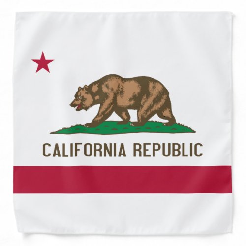 Flag of California State of USA Bandana