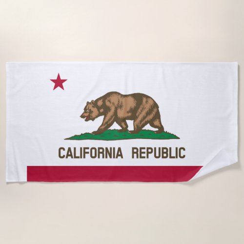 Flag of California towel