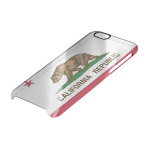 Flag of California - Clear iPhone 6/6S Case