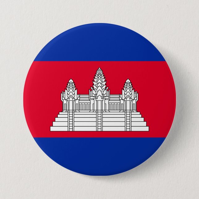 Flag of Cambodia Button (Front)