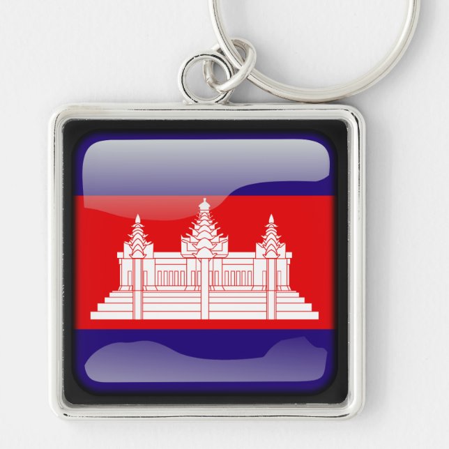 Flag of Cambodia Keychain (Front)