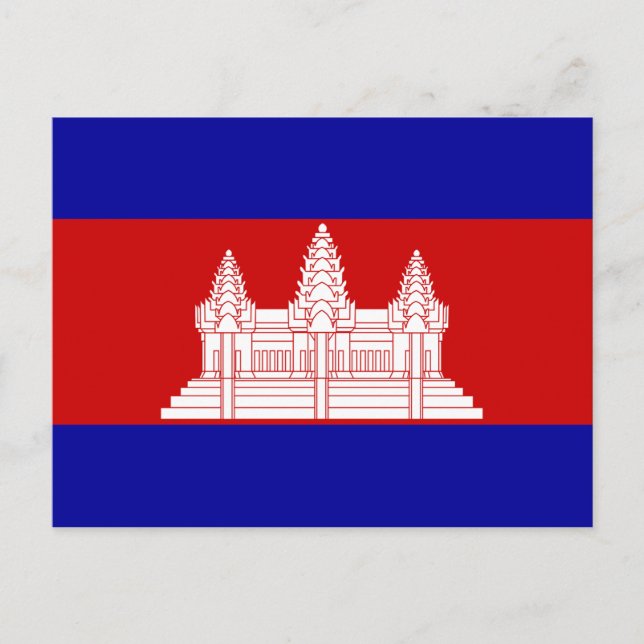 Flag of Cambodia Postcard (Front)