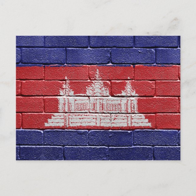 Flag of Cambodia Postcard (Front)