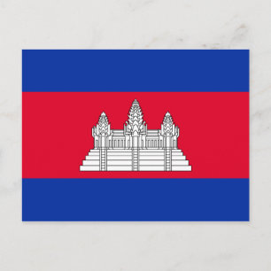 Flag of Cambodia Postcard