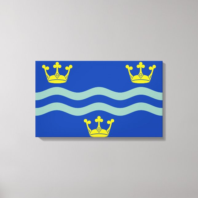 Flag of Cambridgeshire (County of England, UK) Canvas Print (Front)