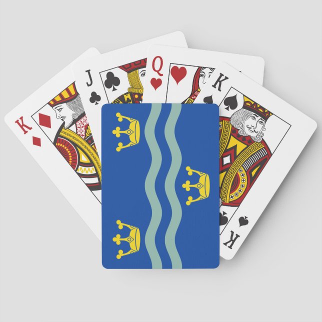 Flag of Cambridgeshire Poker Cards (Back)