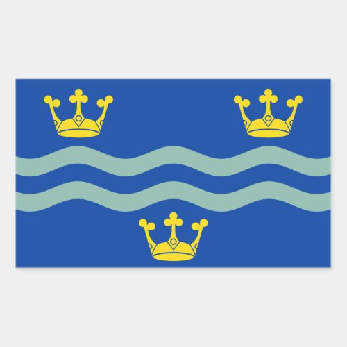 Flag of Cambridgeshire Rectangular Sticker