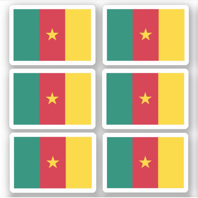 Flag of Cameroon - a collection Sticker (Front)