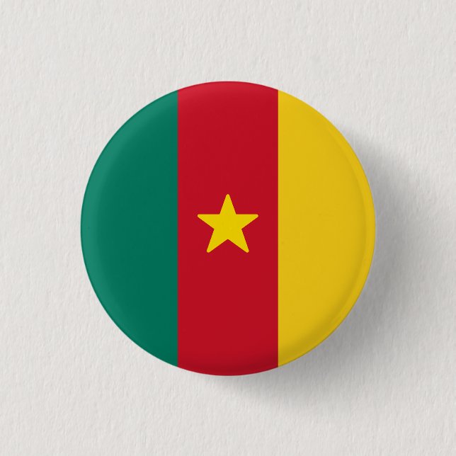 Flag of Cameroon Button (Front)
