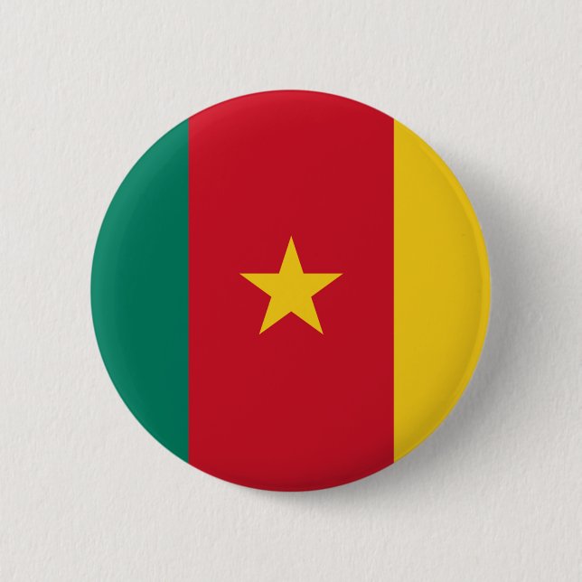 Flag of Cameroon Button (Front)
