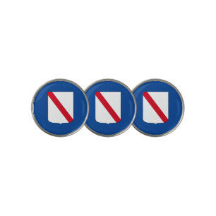 Flag of Campania (Italy) Golf Ball Marker
