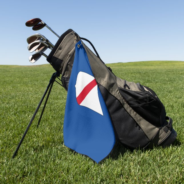 Flag of Campania (Italy) Golf Towel (Green)