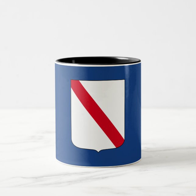 Flag of Campania (Italy)  Two-Tone Coffee Mug (Center)
