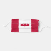 Flag of Canada Adult Cloth Face Mask (Front, Folded)