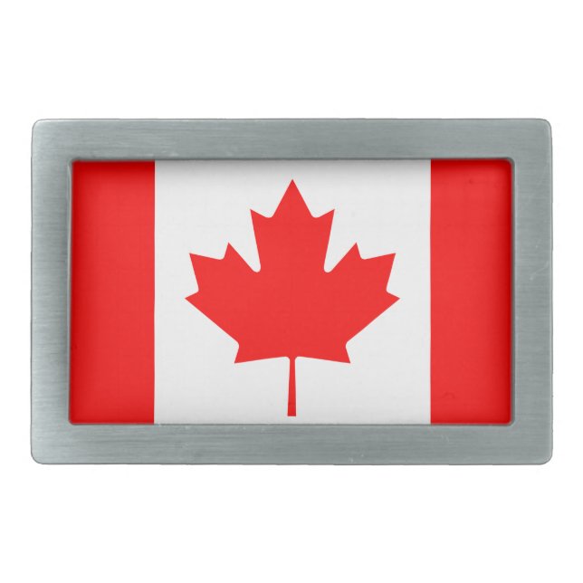Flag of Canada Belt Buckle (Front)