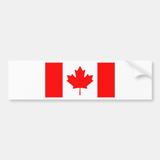 Flag of Canada Bumper Sticker (Front)