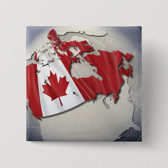 Flag of Canada Button (Front)