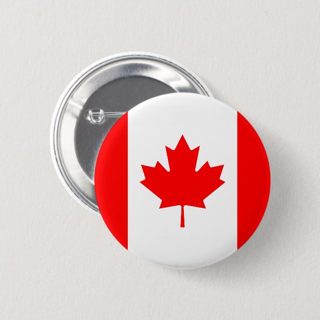 Flag of Canada Button (Front & Back)