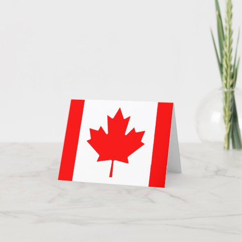 Flag of Canada Card