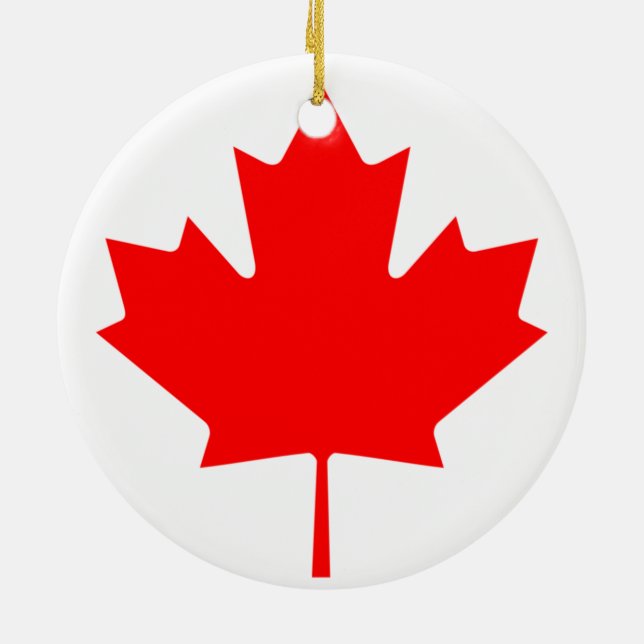 Flag of Canada Ceramic Ornament (Back)