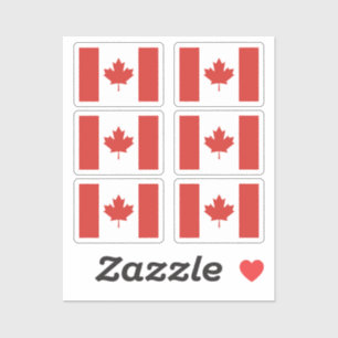Flag of Canada Collection pack of 6 Sticker