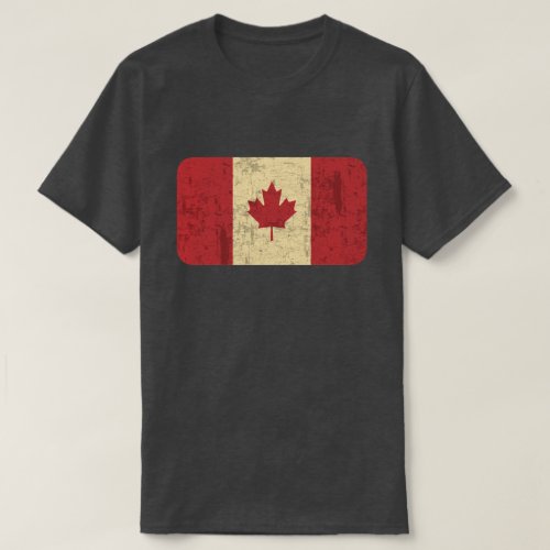 Flag of Canada Distressed T_Shirt