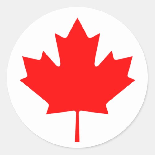 Flag of Canada _ Drapeau du Canada Classic Round Sticker