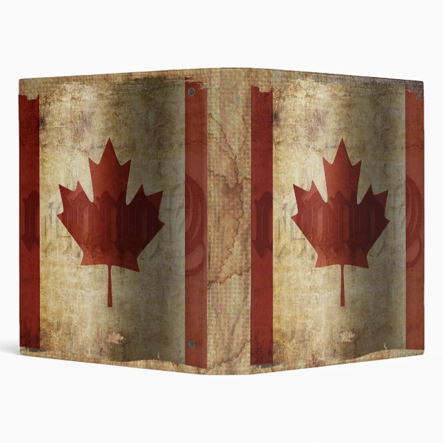 Flag of Canada / Grunge... 3 Ring Binder (Background)