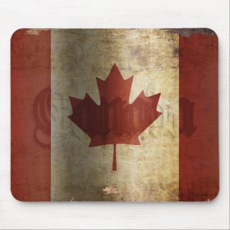 Flag of Canada / Grunge... Mouse Pad