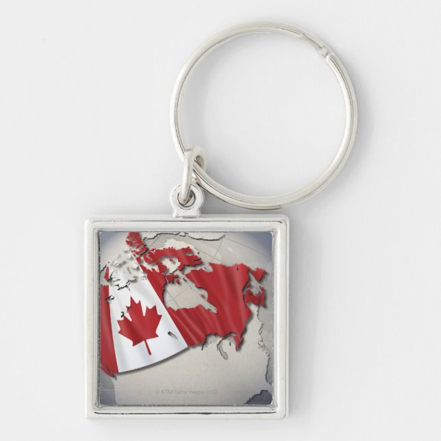 Flag of Canada Keychain (Front)
