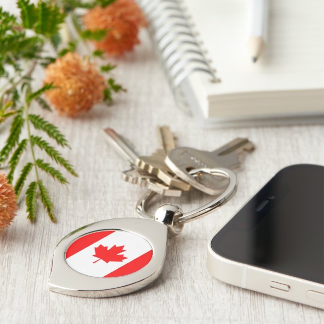 Flag of Canada Keychain (Side)