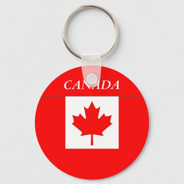 Flag of Canada Keychain (Front)
