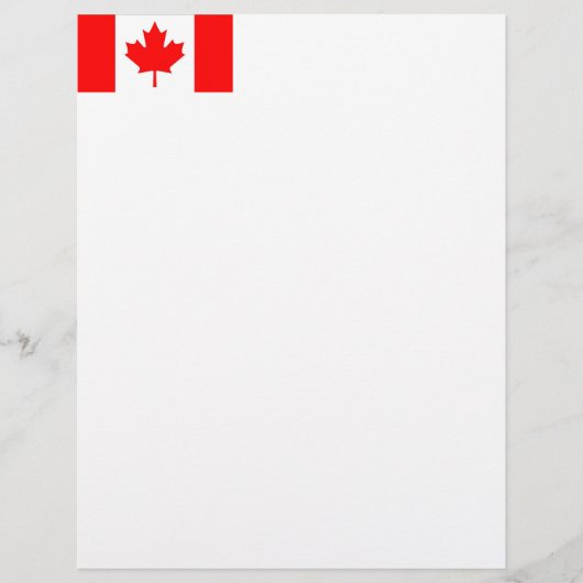 Flag of Canada Letterhead (Front)